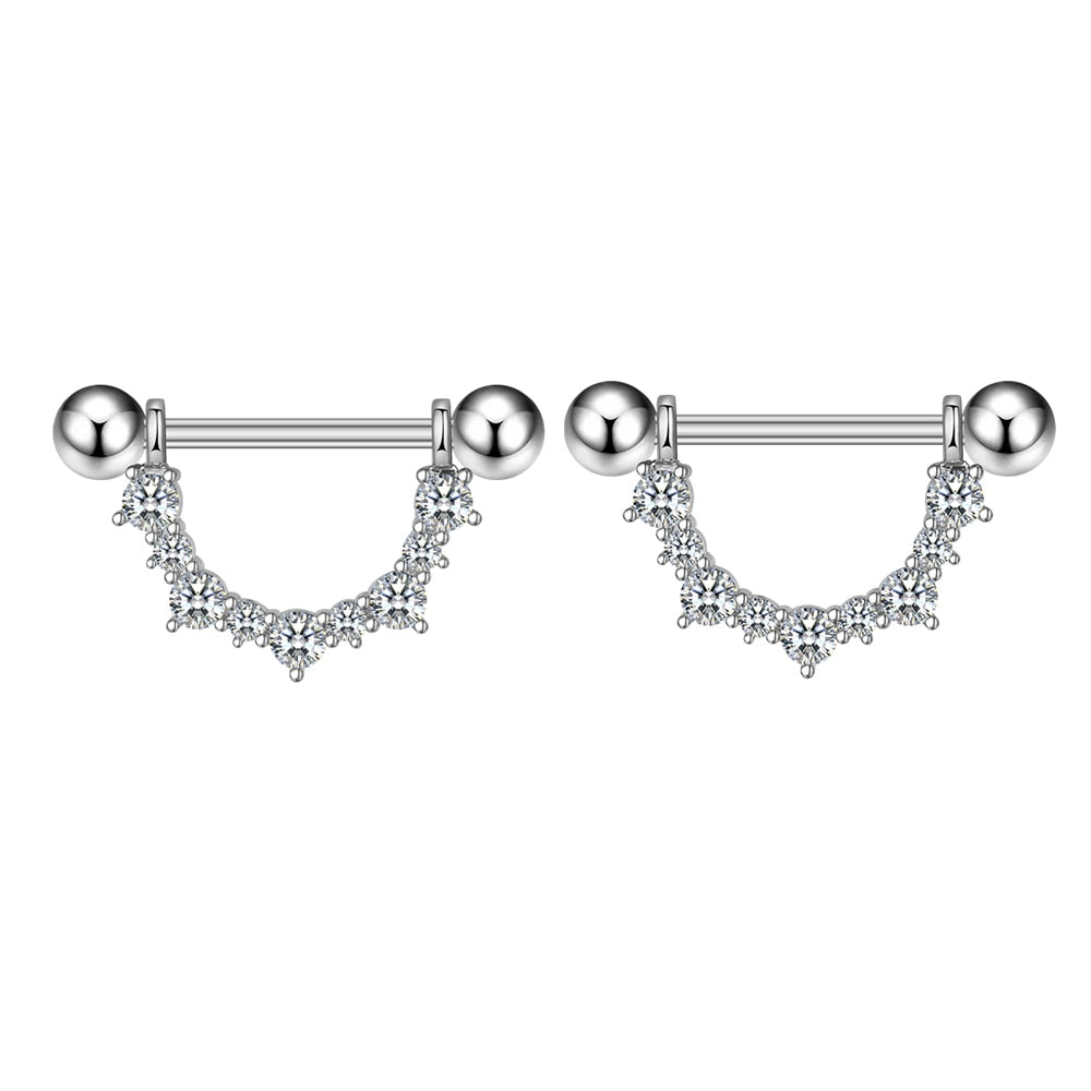 Piercing Téton Selene Argent